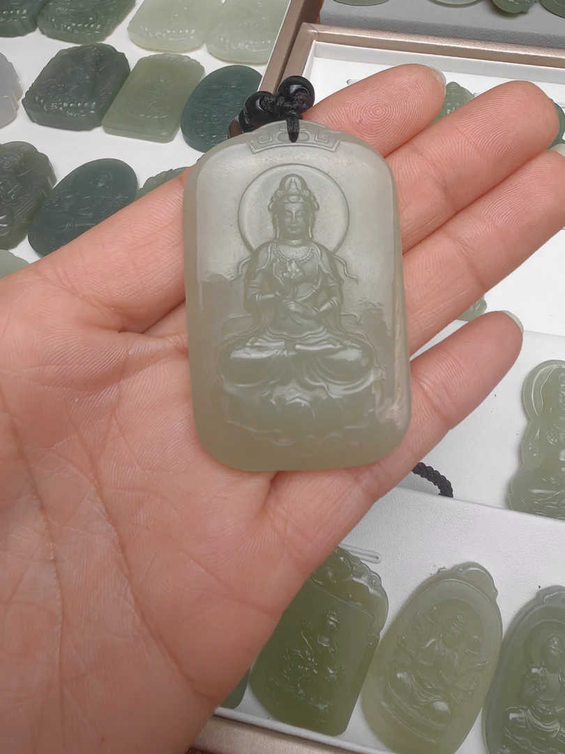 和田玉玉观音牌子