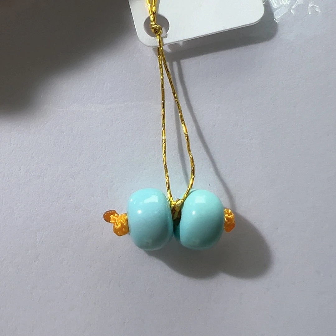 绿松石未镶嵌挂件6.6mm