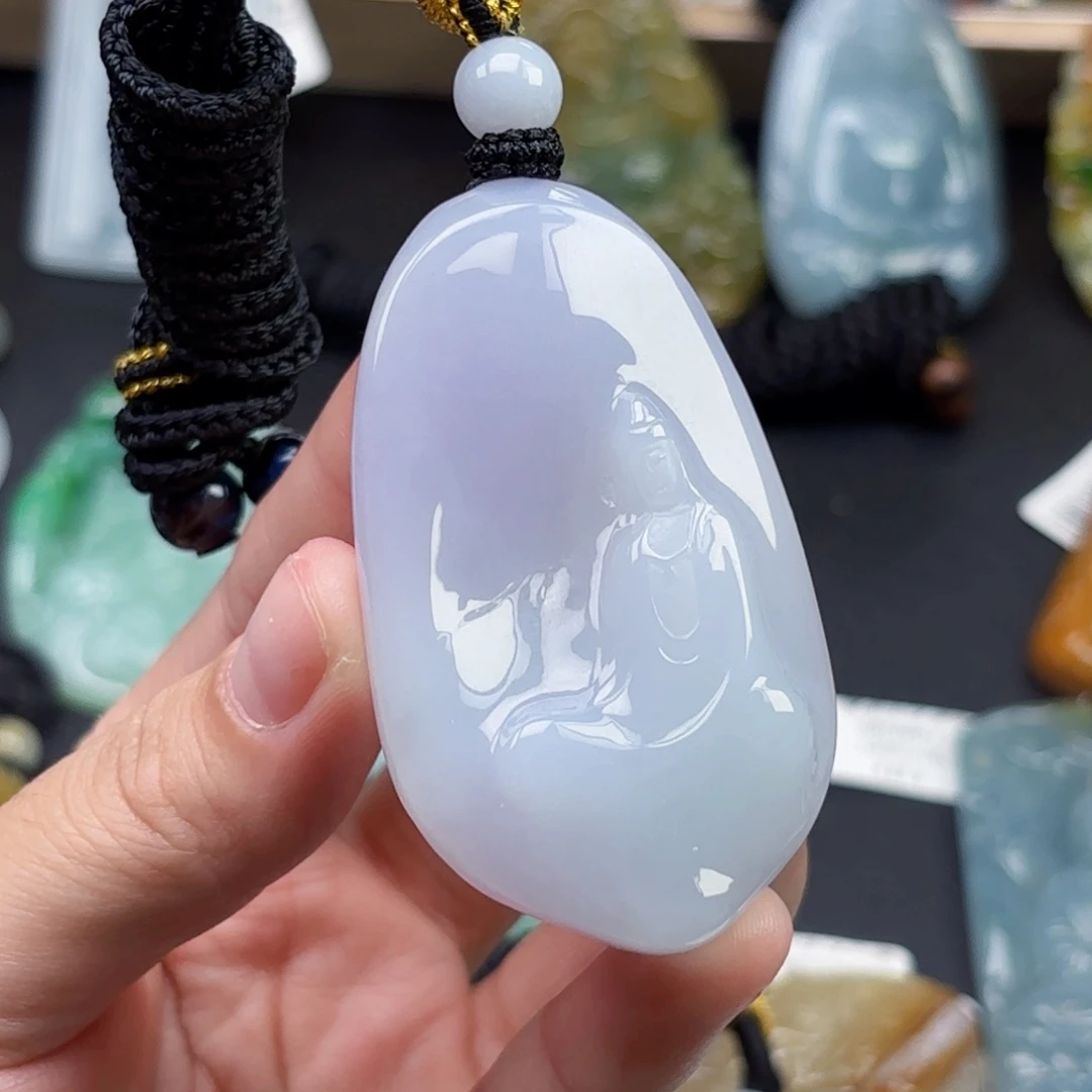 2***k翡翠未镶嵌颈饰翡翠