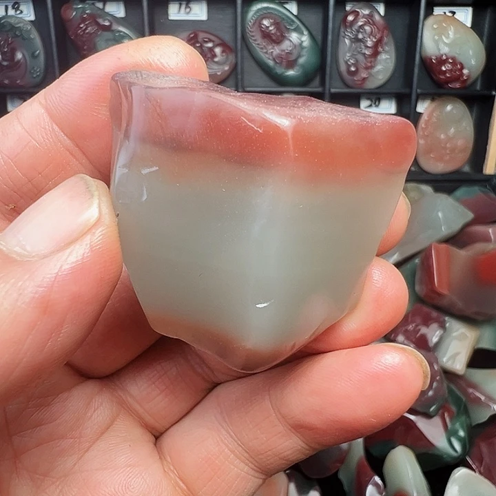 玛瑙/玉髓秦紫玉抛光原石未镶嵌