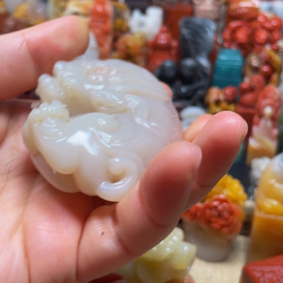 昌化石印石精美芙蓉