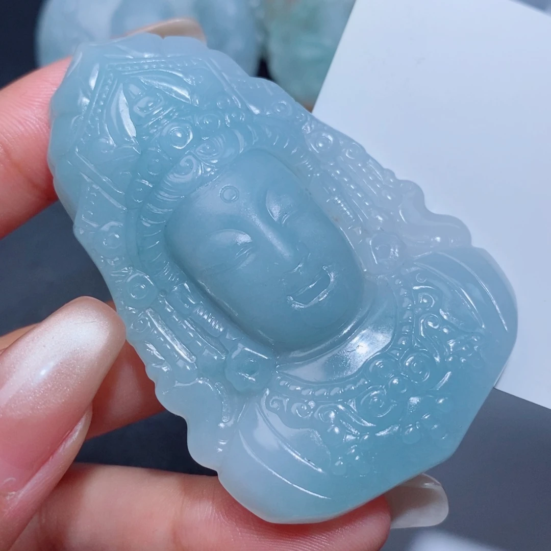 定制翡翠未镶嵌定制毛货翡翠挂件