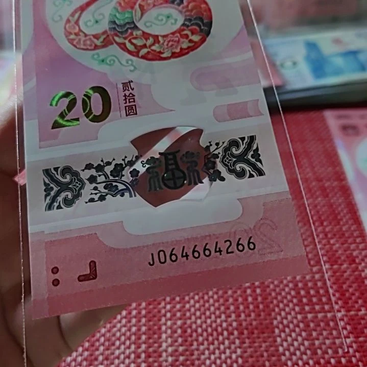 塑料小蛇钞全偶数蛇四双尾64664266单张