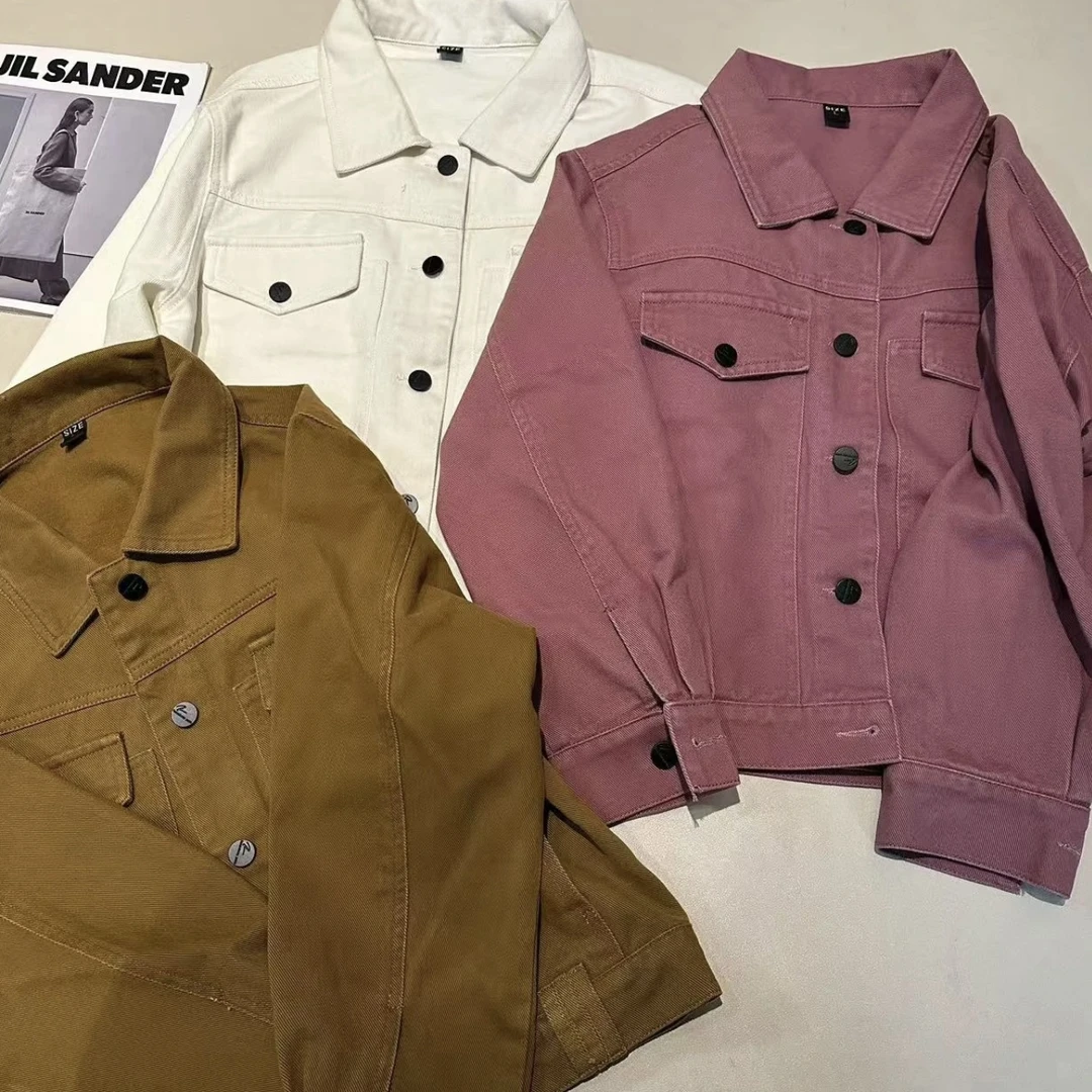 《优麦汇》Y5170早春新款设计感百搭时尚牛仔外套休闲女款