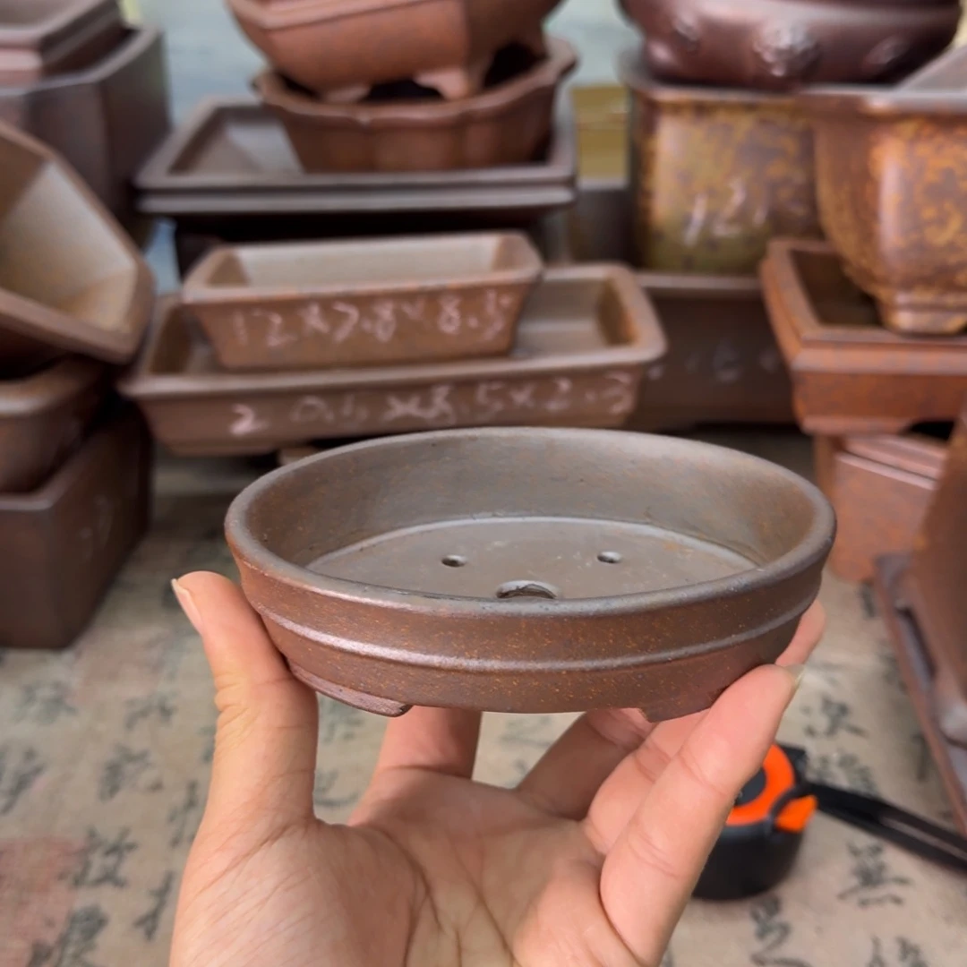 紫砂花盆90号宜兴紫砂正品11.5x9.5x2