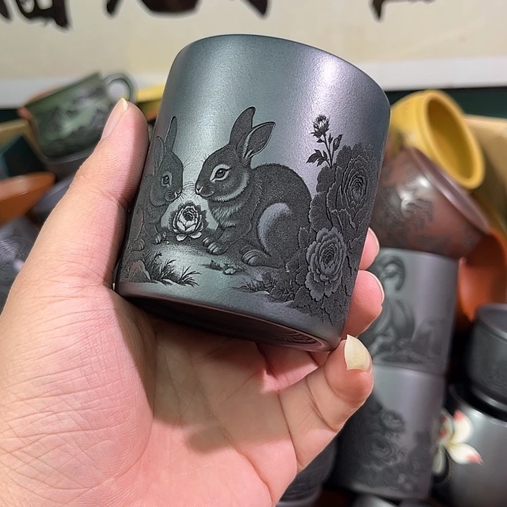 茶杯紫砂全手工紫砂主人杯