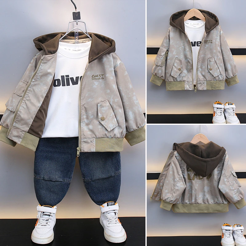 2025新款秋季中小童男孩秋季帅气棒球服上衣时髦秋装男童外套儿童