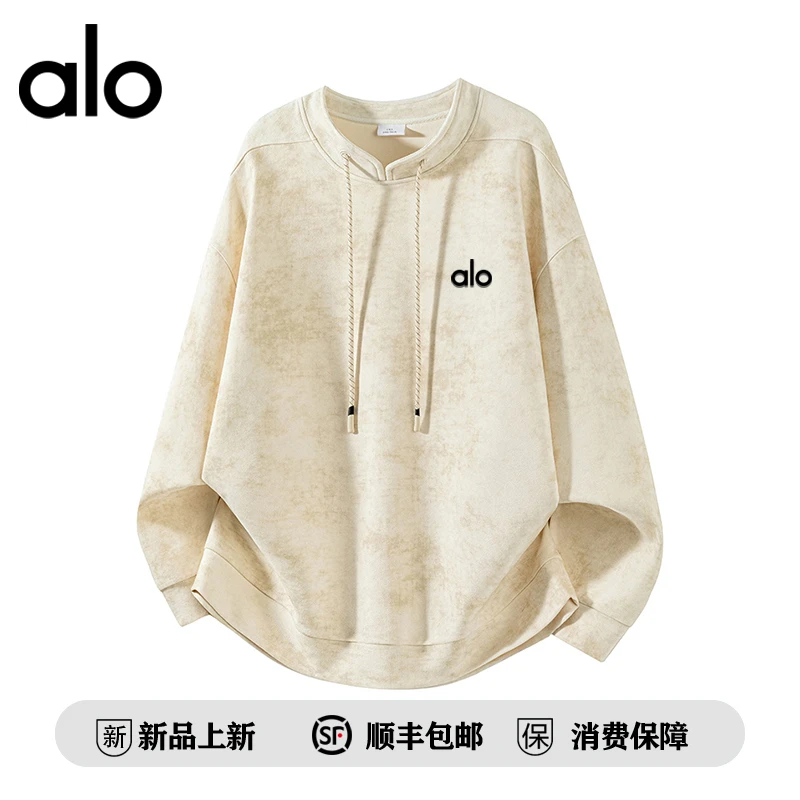 【官方奥特莱斯】品牌折扣 美式休闲扎染设计感抽绳卫衣男女款上衣