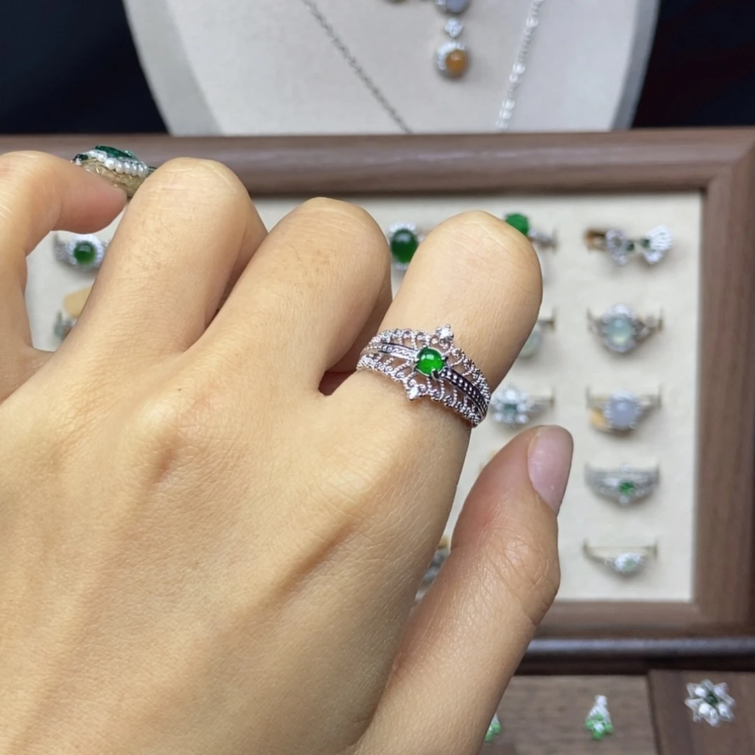 翡翠未镶嵌戒指开播福利