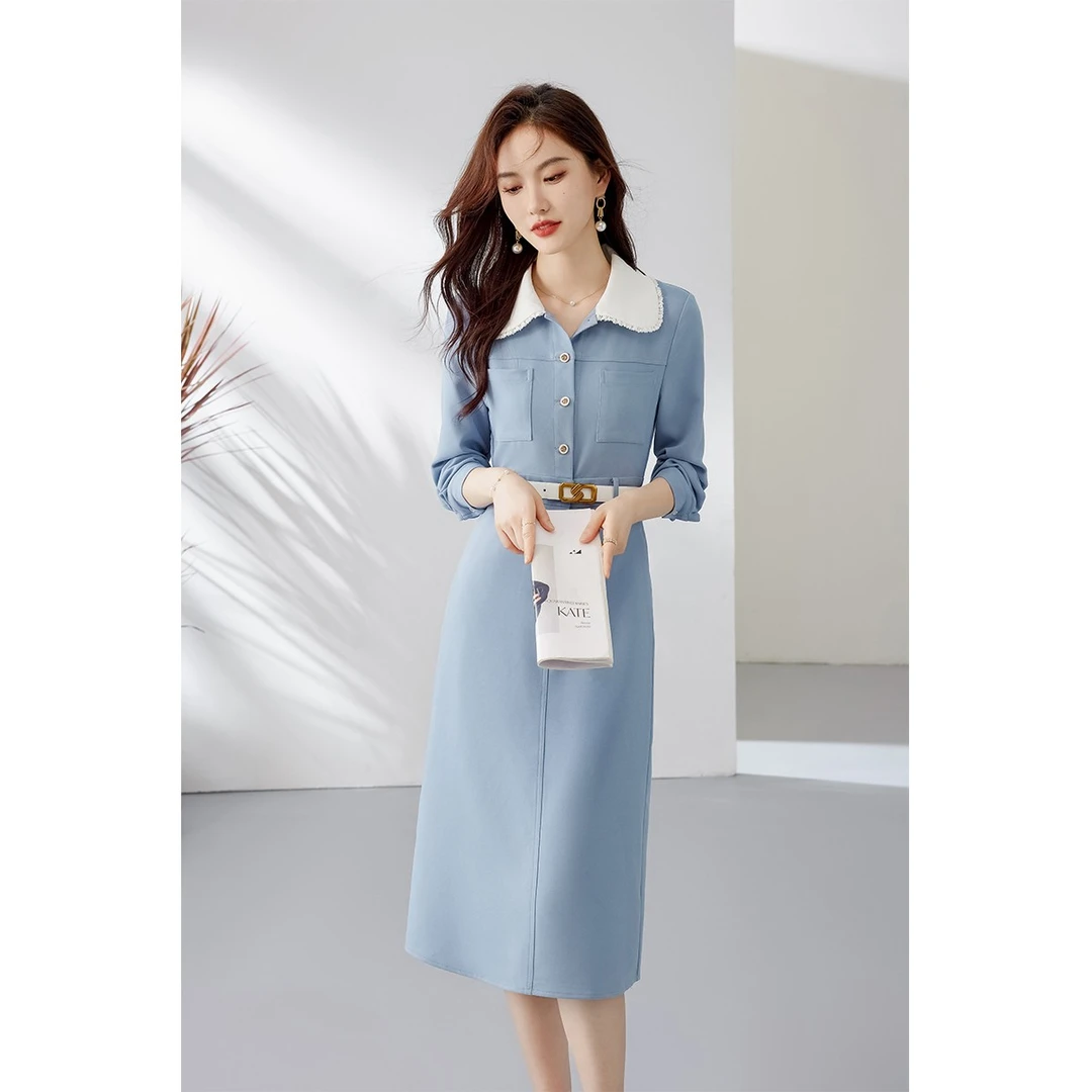 *法式连衣裙女2025新款高级感超好看收腰裙气质显瘦M2688