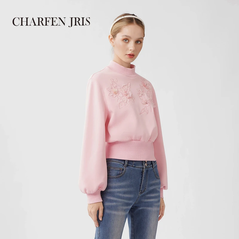 【蜜思仝】朝峰秋冬时尚百搭修身收腰短款卫衣FJE5E667-6082B