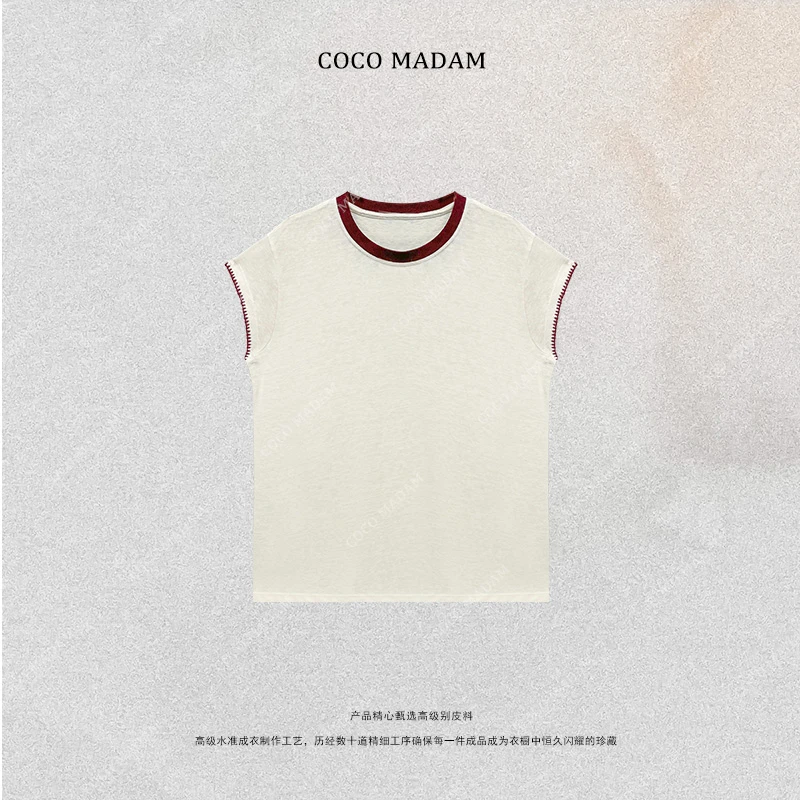 NIUNIU ·T-855 夏季新品纯色无袖T恤飞飞袖上衣