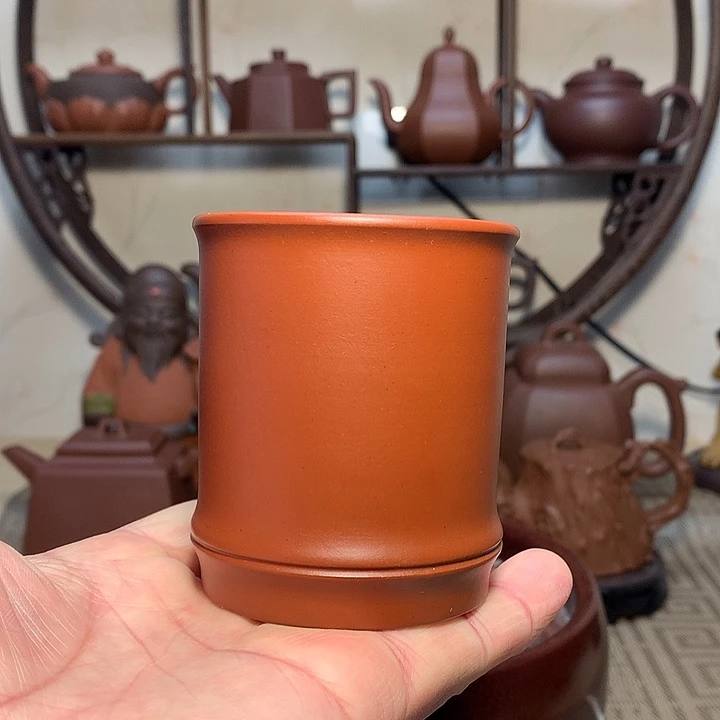 紫砂茶杯泉**清原矿紫砂杯