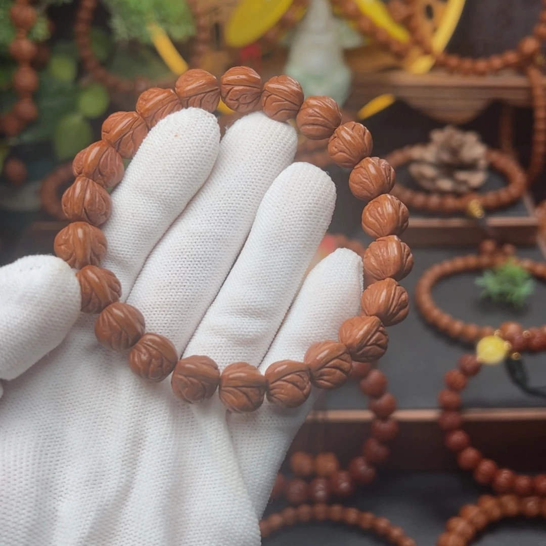 吊坠桃核1.2玉龙脊手串