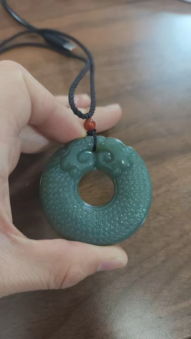 和田玉 双龙护主 大料 正品 深