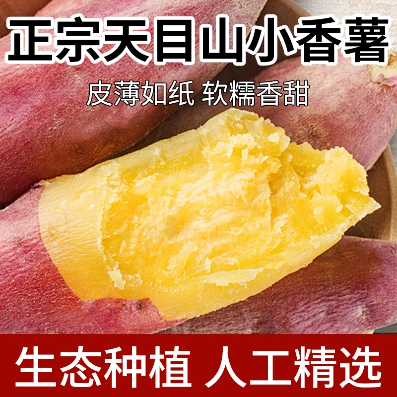 正宗临安天目山小香薯5斤大果新鲜现挖板栗红薯小番薯地瓜香甜