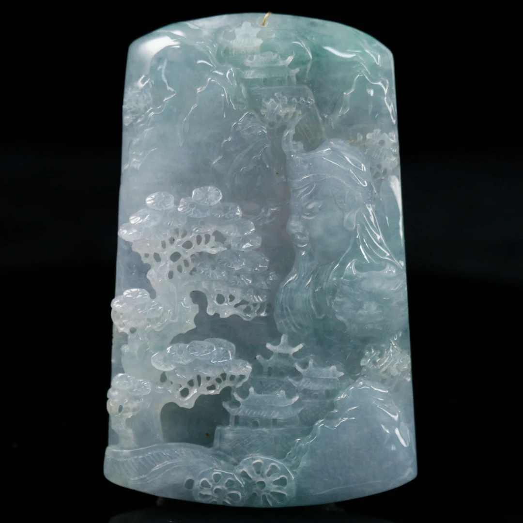 FC9天然缅甸A货山水关公/401820/保利厦门拍卖