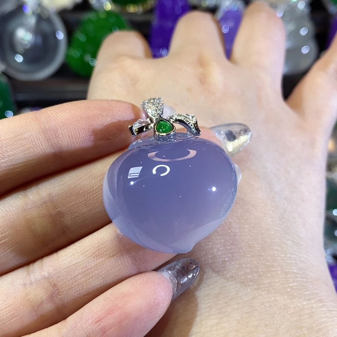 玛瑙/玉髓银S925镶嵌颈饰