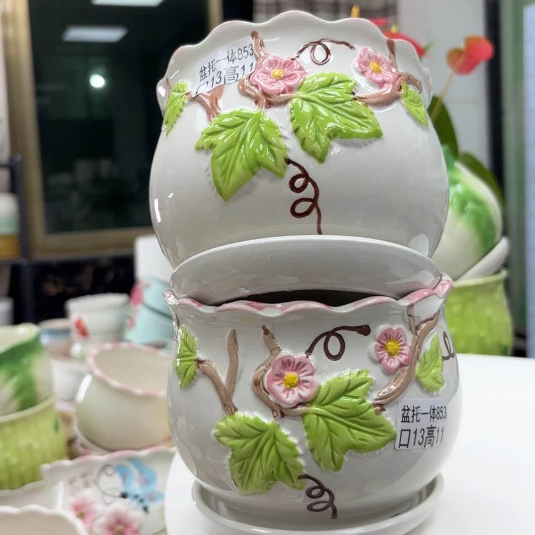 @夏西陶瓷花盆@@5853