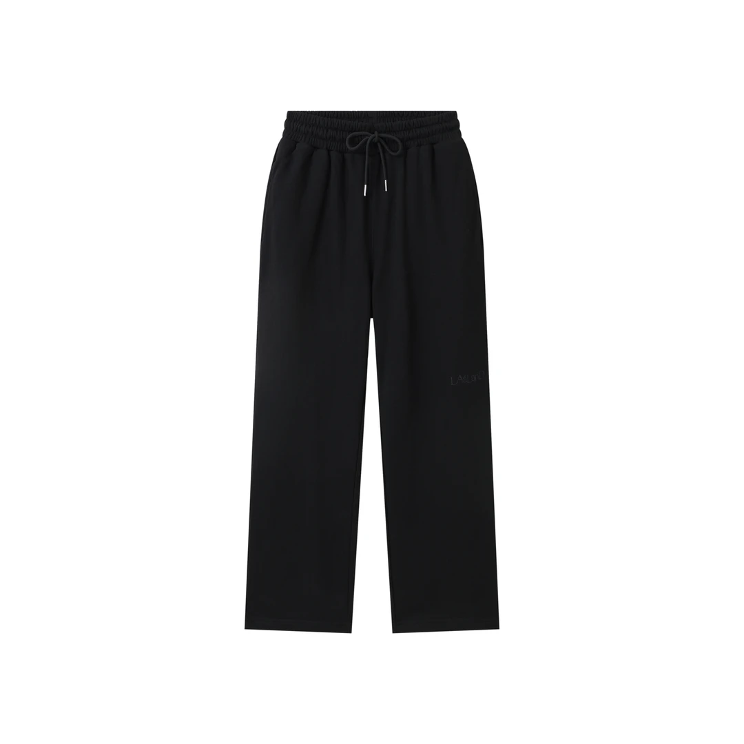 【不胖不许买 】LAVALAND 宽松显瘦松紧弹力垂坠直筒运动裤卫裤