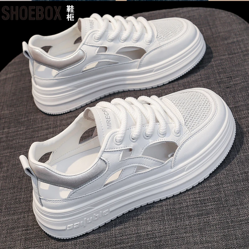 达芙妮集团旗下百搭包头凉鞋女2025夏季新款松糕透气防滑厚底凉鞋