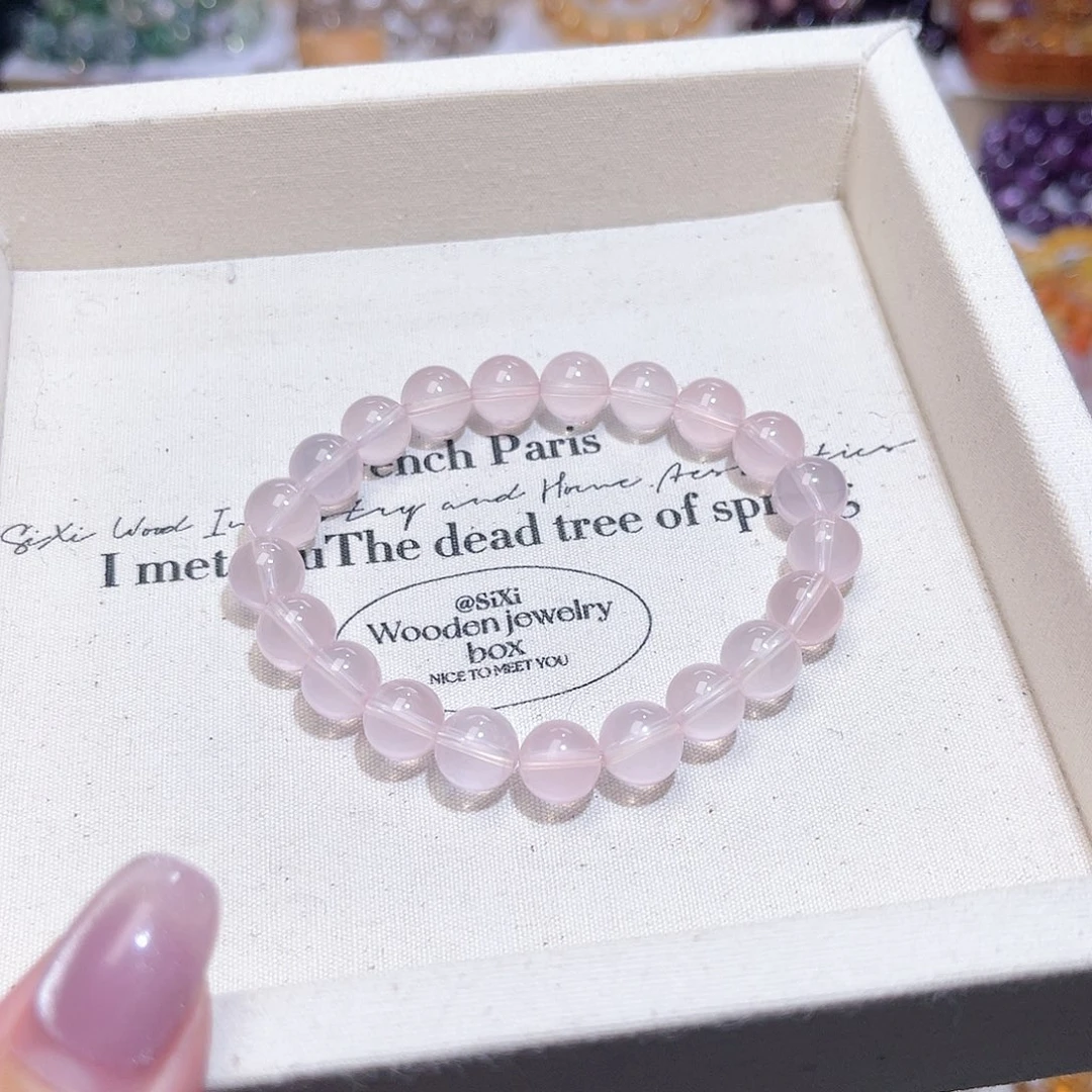 水晶手串未镶嵌婷****7天然水晶9mm