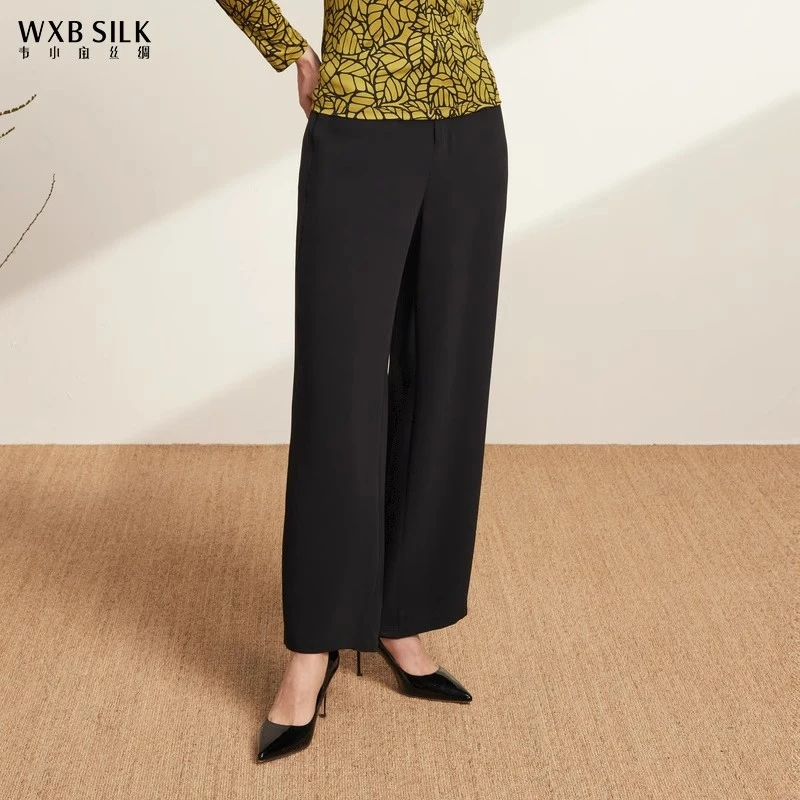 韦小宝夏季裤装垂感舒适宽松透气舒适直筒裤2321140292