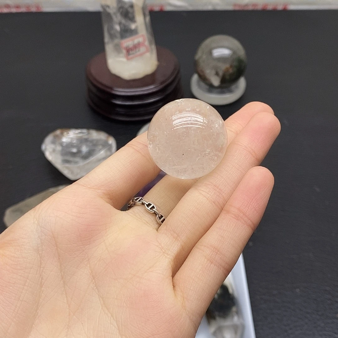 未镶嵌水晶珠宝半成品90水晶石
