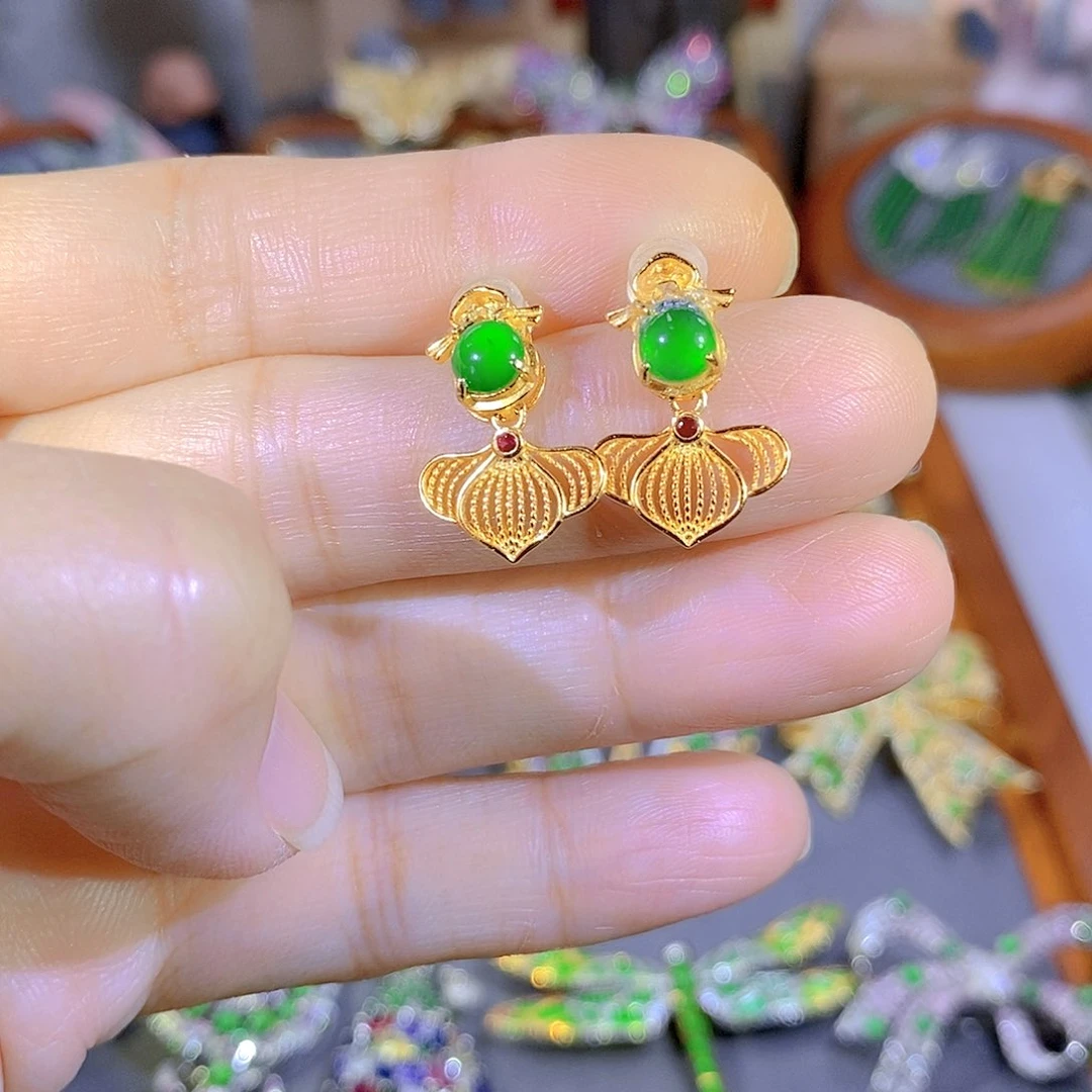 颈饰银S925镶嵌翡翠遇****上