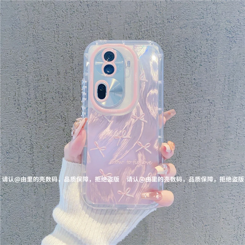 （OPPOReno系列）羽纱奶油壳适用Reno13/12/11/10/9/8/7/6/5手机壳