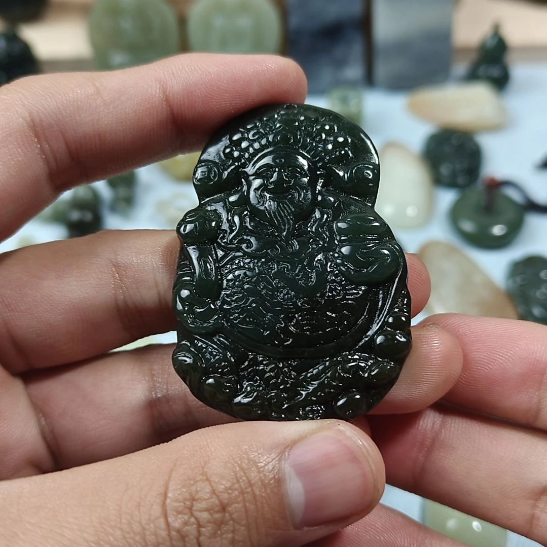 和田玉未镶嵌挂件