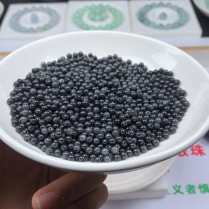 翡翠散珠100颗翡翠卡3.8