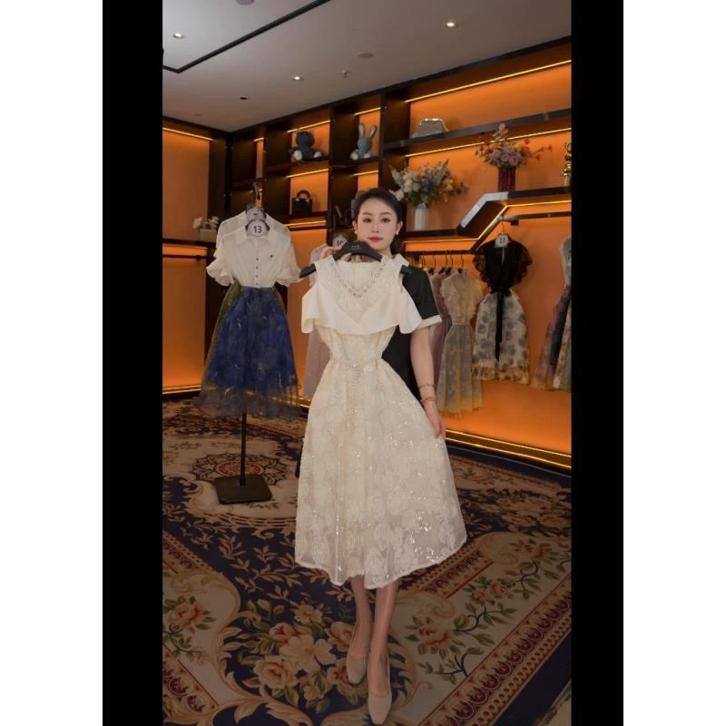 【M】春夏优雅百搭时尚显瘦气质连衣裙 GS-56179