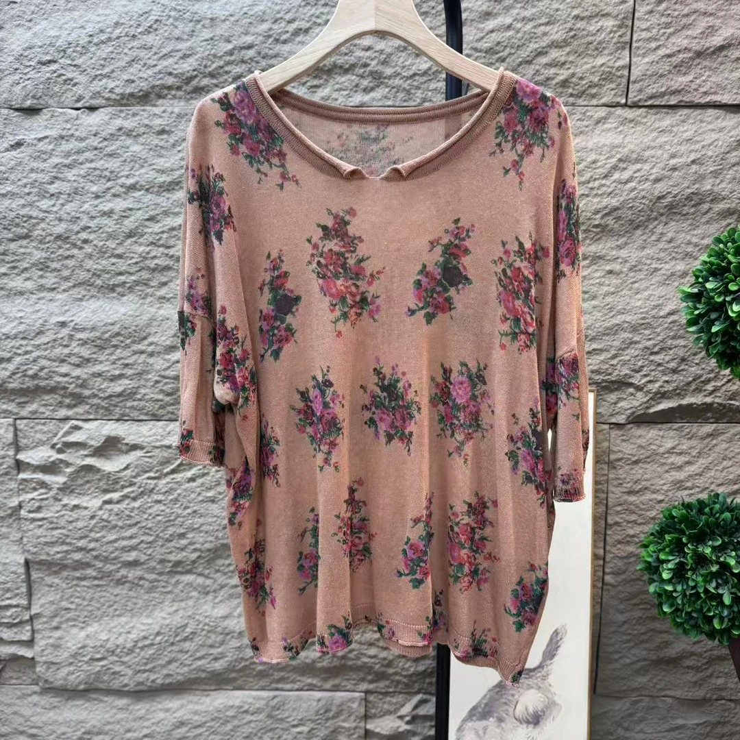 12840新款夏季休闲减龄简约百搭T恤