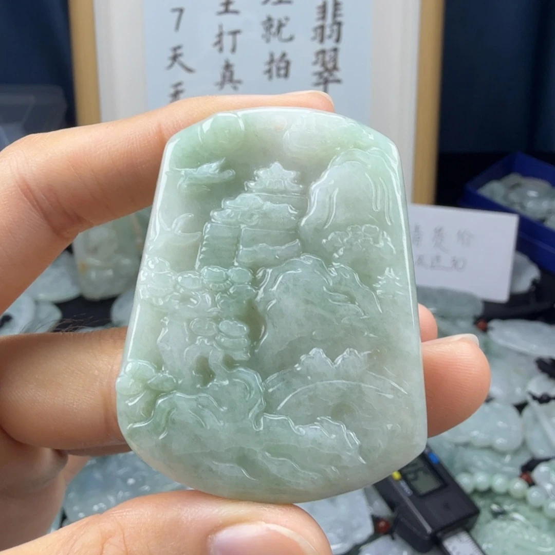 翡翠未镶嵌颈饰翡翠