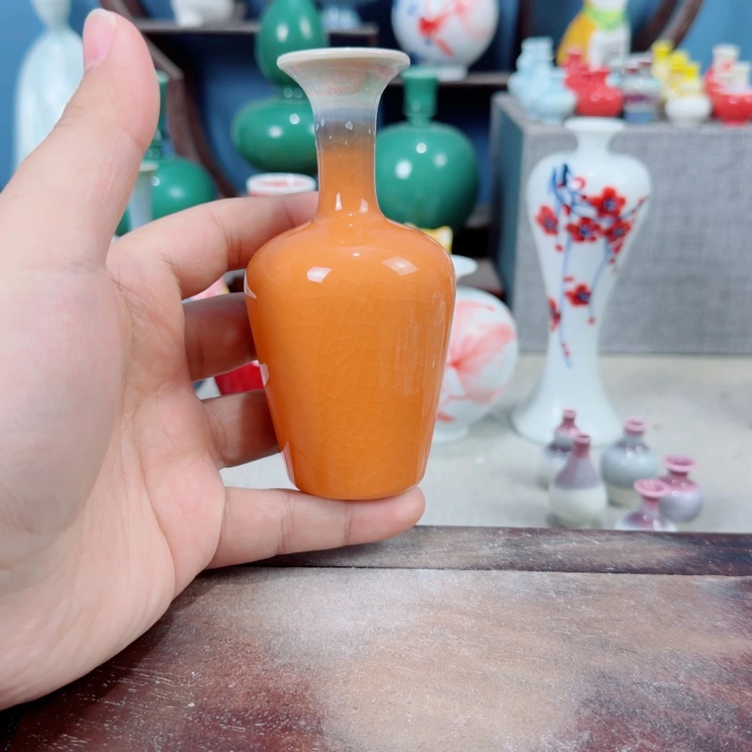 陶瓷手工小花器摆件
