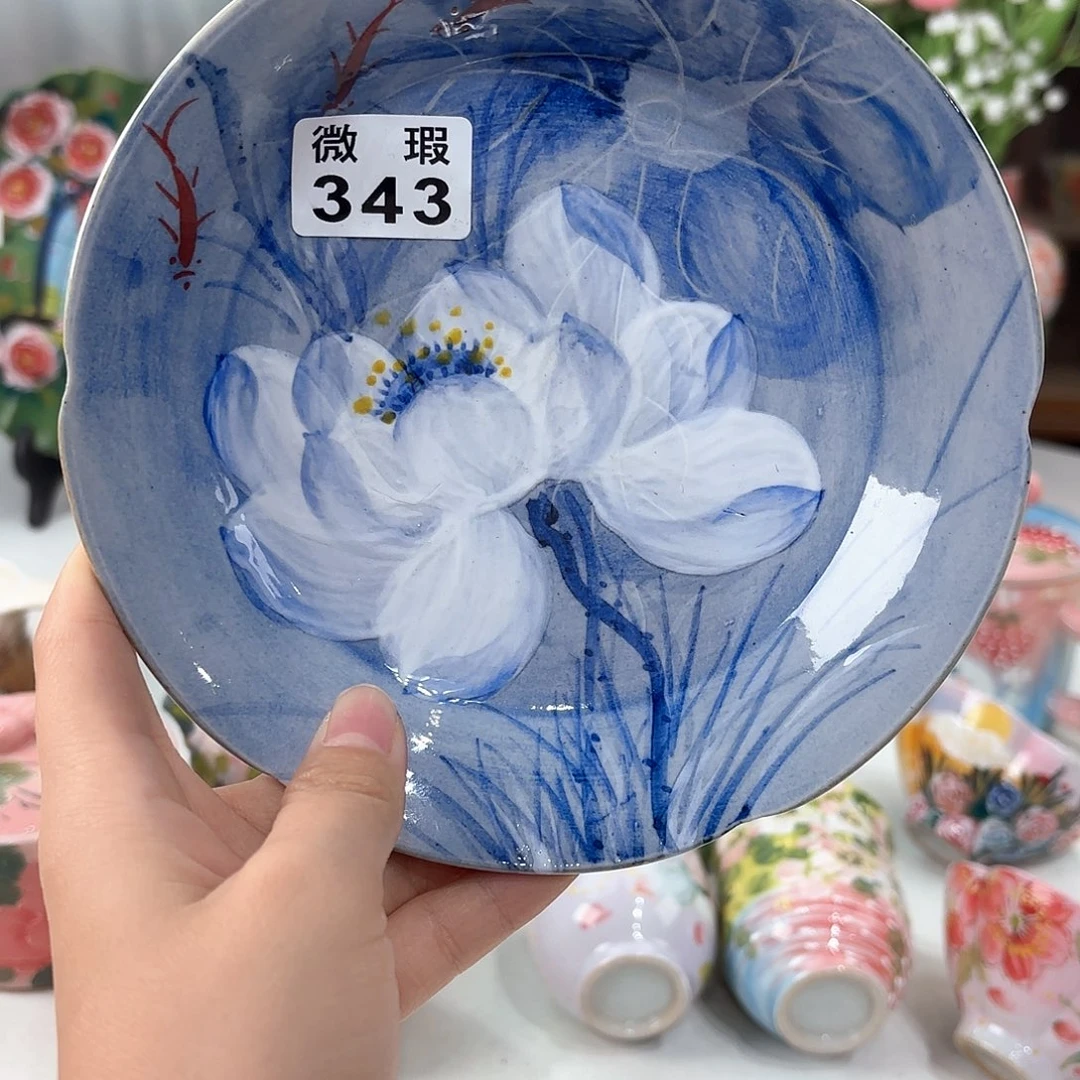 景德镇手绘高温釉下彩陶瓷茶具