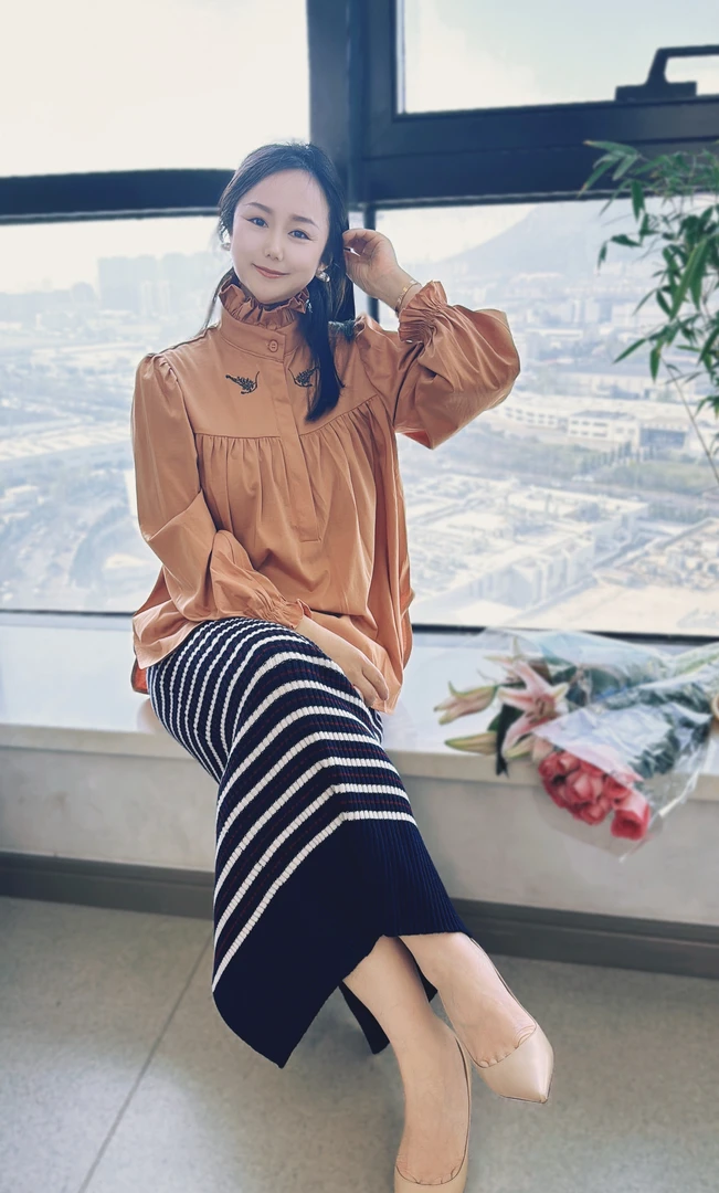 【林美推荐】素月长袖衬衫  立领时尚宽松飞飞袖百搭荷叶边长袖