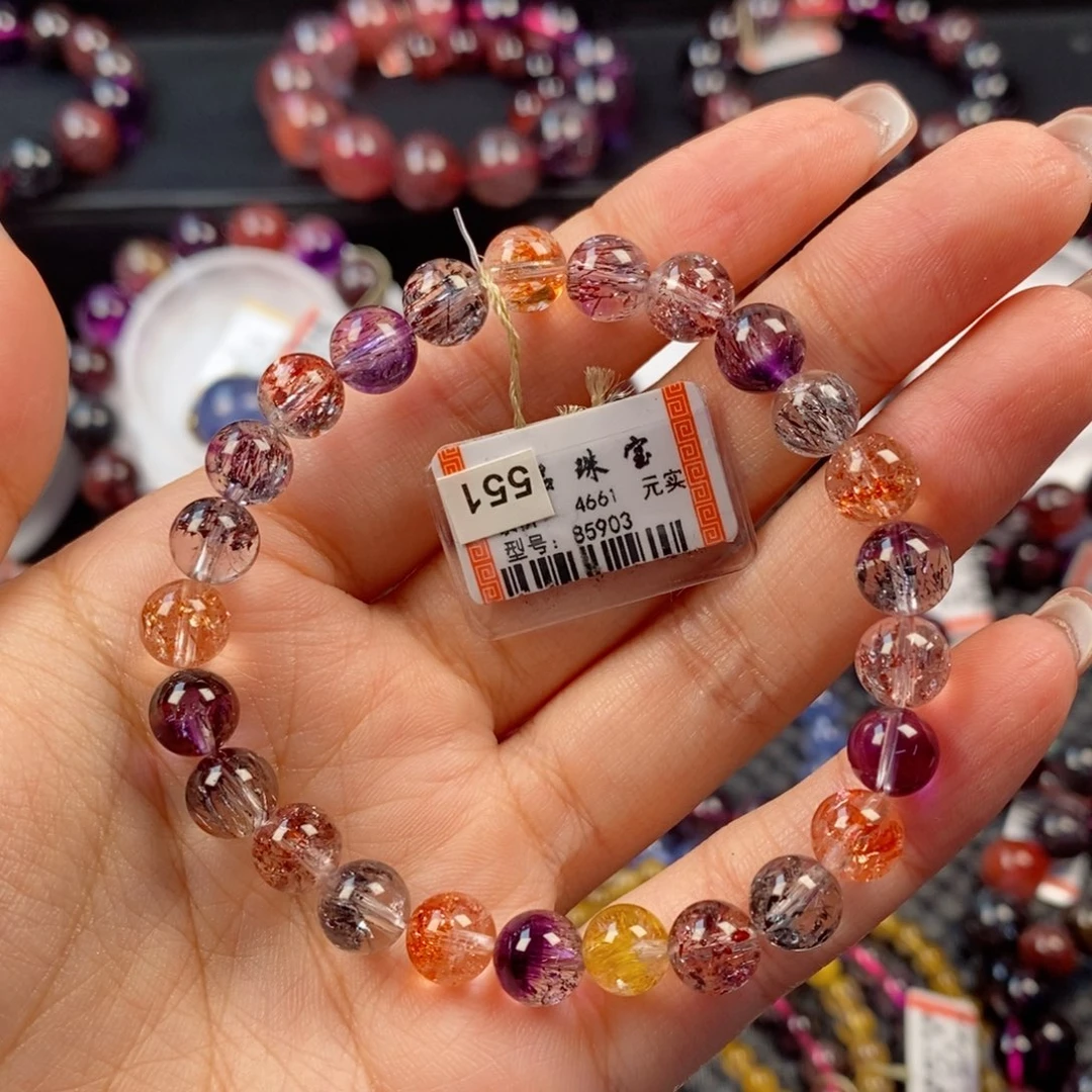 水晶手链未镶嵌金*墩超七85903