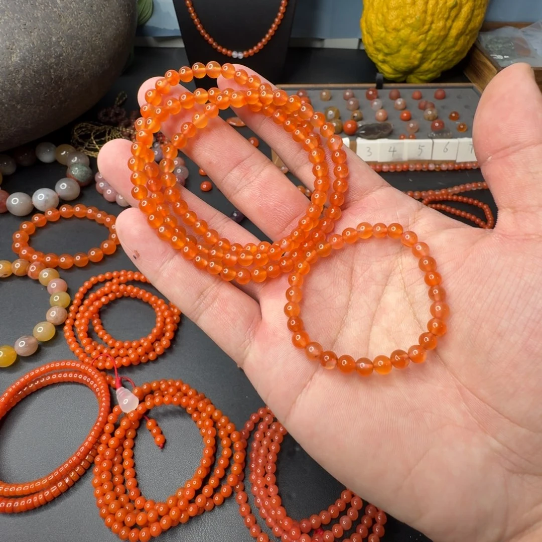 随***@南红玛瑙未镶嵌单圈2卡5