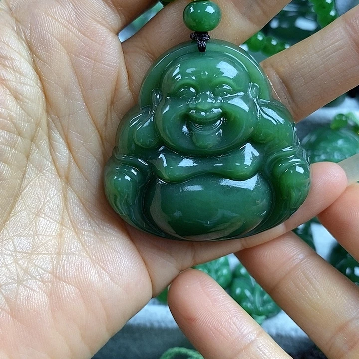 吊坠(不含链)未镶嵌和田玉（碧玉）49