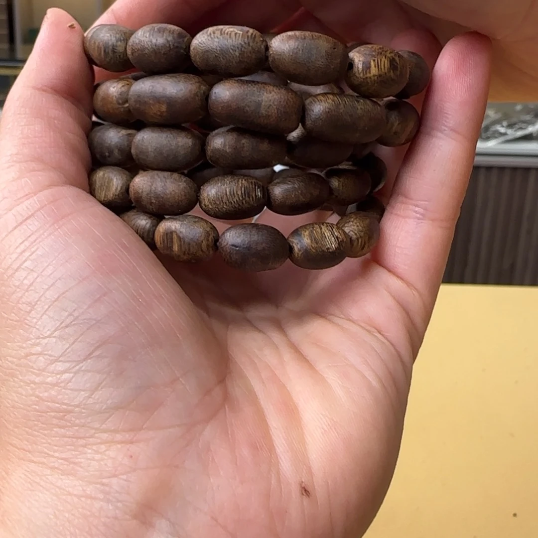 沉香手串绿棋张勺子瘤疤多样性发货1条6克