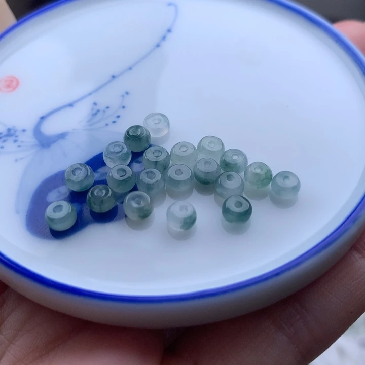 翡翠散珠飘花算盘20颗