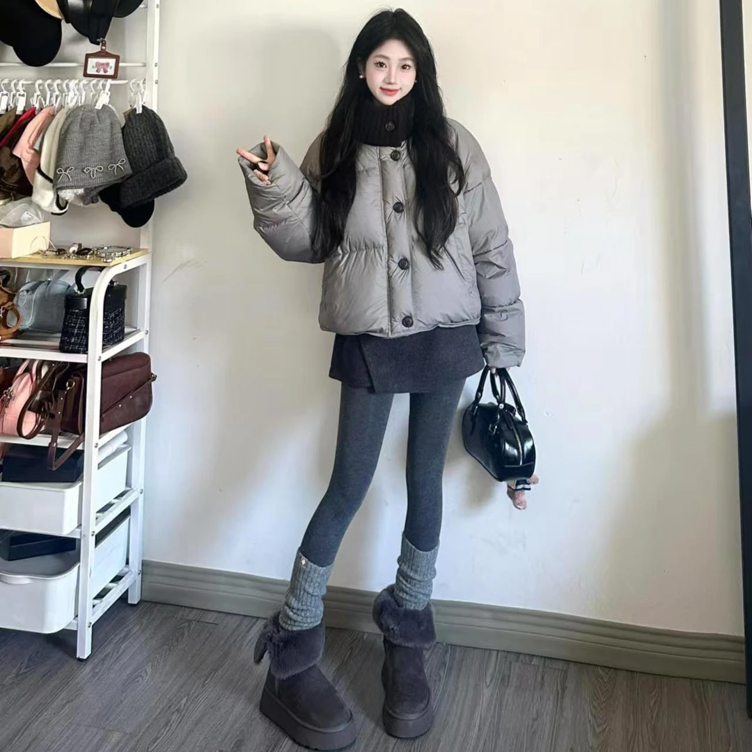 韩版加厚毛呢半身裙女小个子秋冬季高腰显瘦不规则小众百搭a字裙