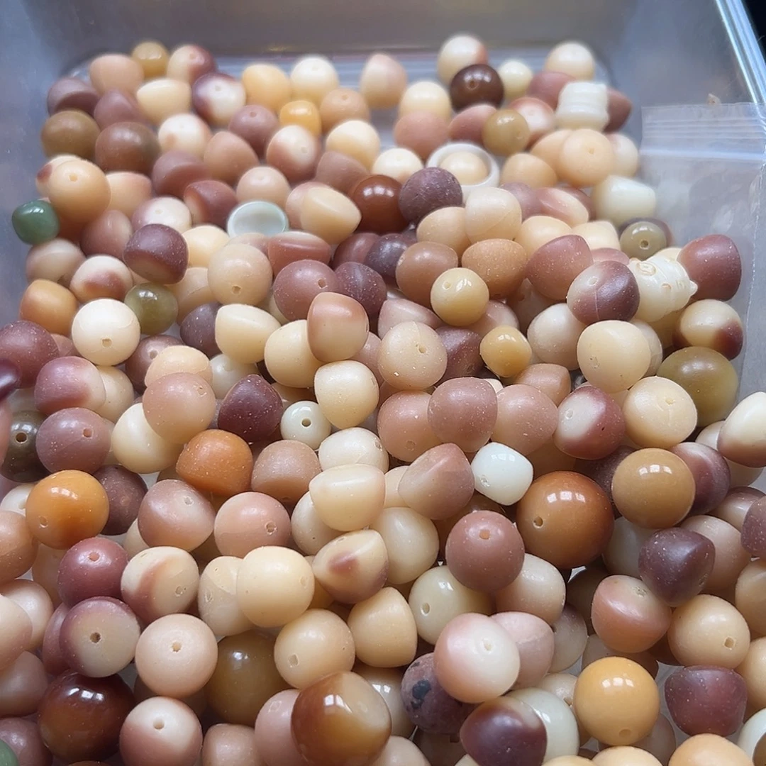 M***h手串菩提根/象牙果瑕疵碗珠混300颗有裂