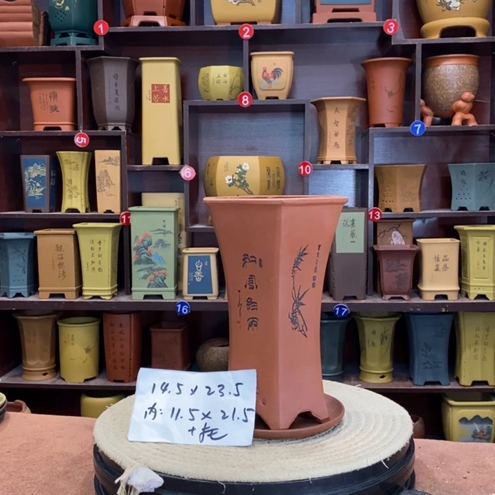 紫砂花盆紫砂花盆