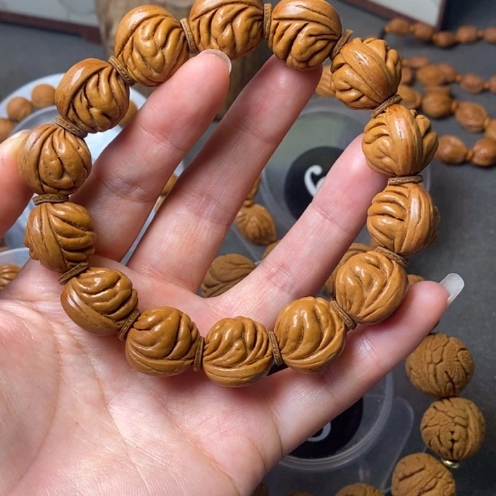 吊坠文玩核桃秦岭野生龙纹桃核17