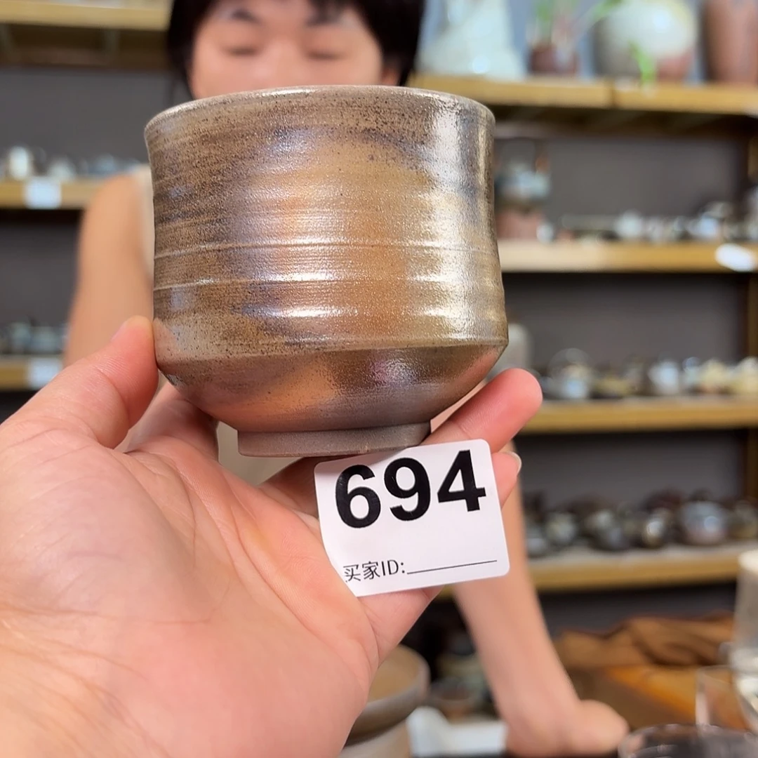 坭兴陶柴烧全手工原矿泥料杯