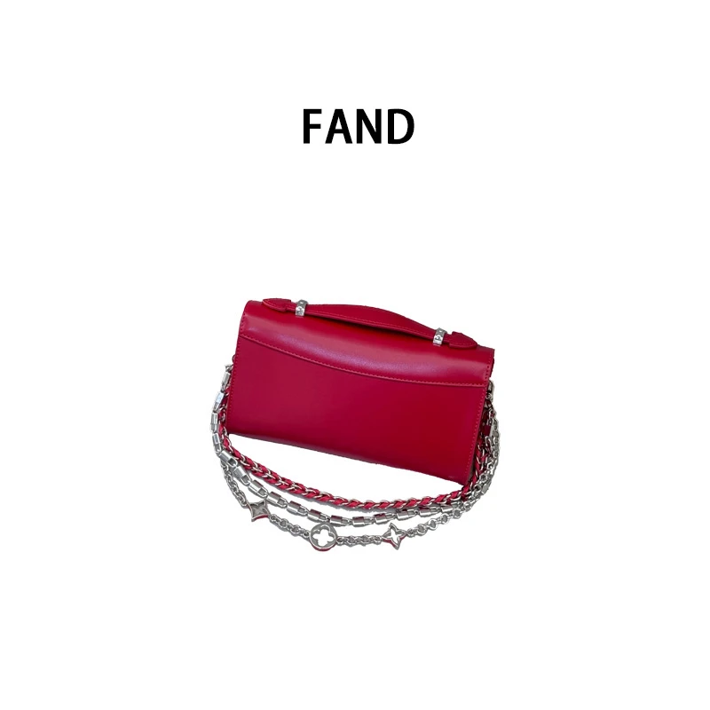 A640 FAND· 新款时尚百搭女包【红色-法棍包】
