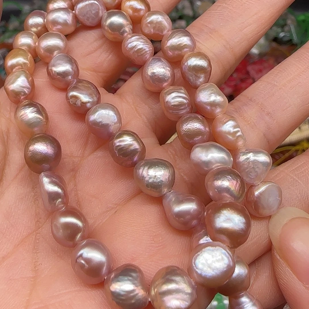 玛瑙/玉髓合金珠宝半成品珍珠7-8mm一条